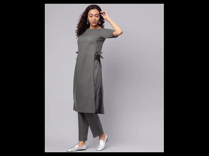 Straight Kurta Suit Set with Tie-U (4)