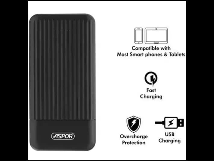 Aspor A323 Power Bank 10000mAh 2 Outputs (3)