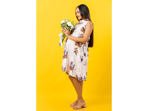 KEMI SPARK OF JOY - POCKETED MATERNITY / NURSING DRESS