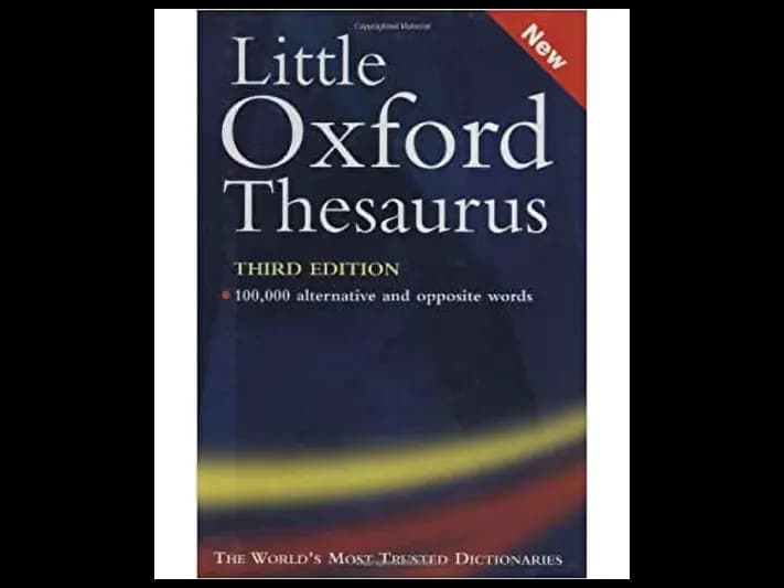 Little Oxford Thesaurus 3rd Edition