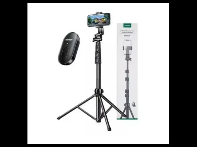 Ugreen 15609 Selfie Stick Tripod With Bluetooth Remote - Stable Structure Angle & Height Adjustable Full Aluminum Alloy with 3 months warranty (2)