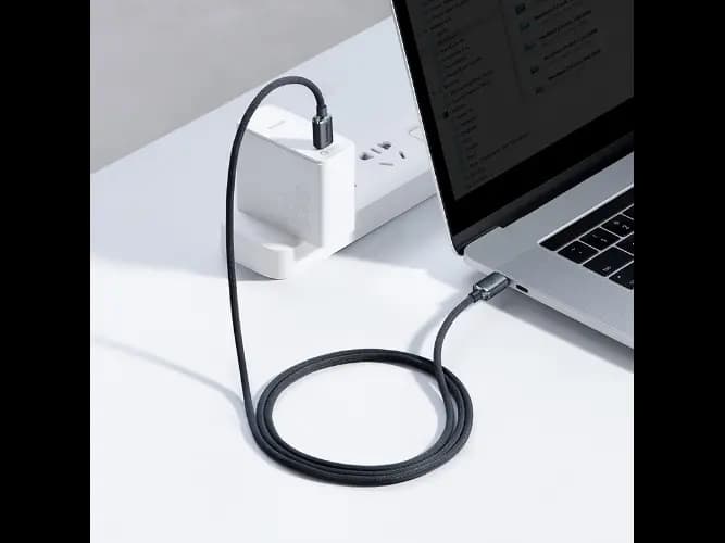 Baseus 1.2m Type-C to Type-C 100W Fast Charging Data Cable – Crystal Shine Series – Black – 6 Months Warranty (6)