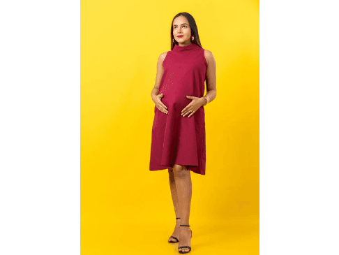 KEMI SPARK OF JOY - POCKETED MATERNITY / NURSING DRESS (2)