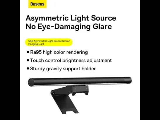 Baseus i-wok2 Series USB Asymmetric Light Source Screen Hanging Light (Youth) Black-DGIW000101- 6 Months Warranty (4)
