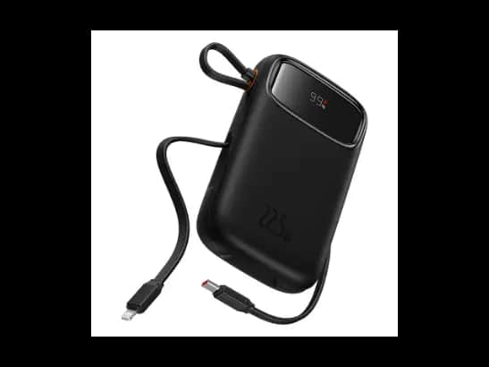 Baseus 20000mAh 22.5W Qpow2 Dual-Cable Digital Display Fast Charge Power Bank