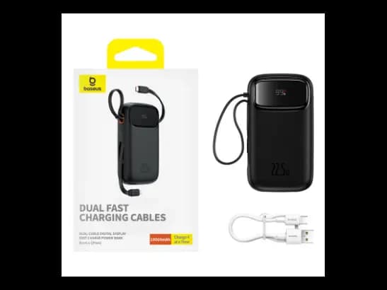 Baseus 20000mAh 22.5W Qpow2 Dual-Cable Digital Display Fast Charge Power Bank (3)
