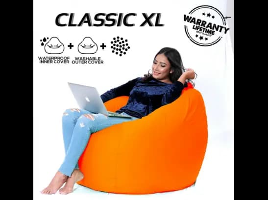 Classic XL Leather Beanbags (3)