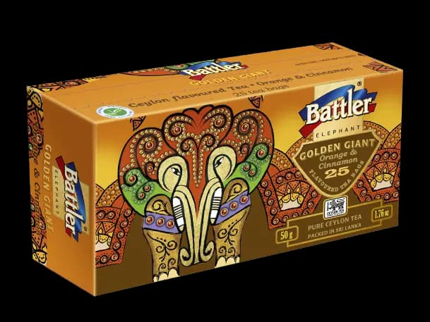 Battler - GOLDEN GIANT CARTON - Ceylon Black tea WITH Orange & Cinnamon