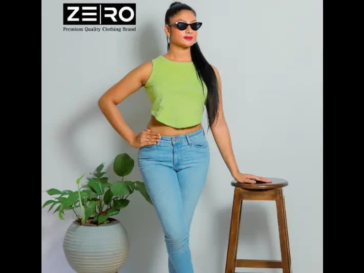 RIB Comfort U Cut Ladies Crop Top (6)
