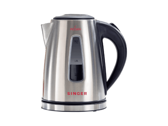Singer Electric Jug Kettle 1.7L Stainless Steel, 2000W