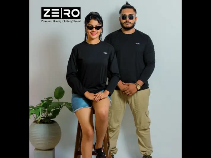 Couple Regular Fit Long Sleeve T-Shirt - Black (3)