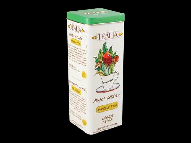Tealia - Loose Tea in Tin PURE GREEN - (Loose Leaf) 100g