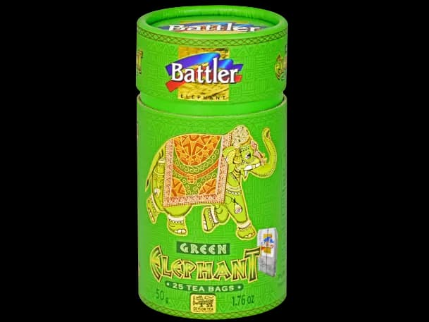 Battler - 25 Tea bags canisters - Green Elephant