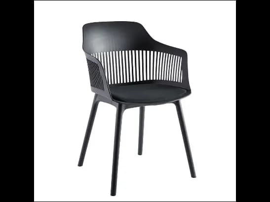 PRODO MOUNT PLASTIC DESIGNER CHAIR Black - One year warranty