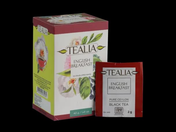 Tealia regular range - English Breakfast - 2g x 20