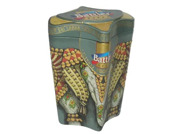 Battler - Tin Caddy - Ceylon Black tea ELEPHAS MAXIMUS - FBOP1