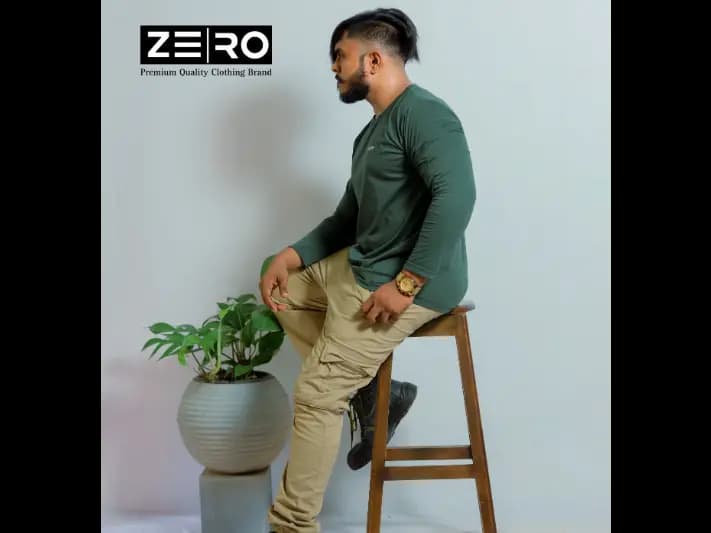 Regular Fit Long Sleeve T-Shirt - Army Green (3)