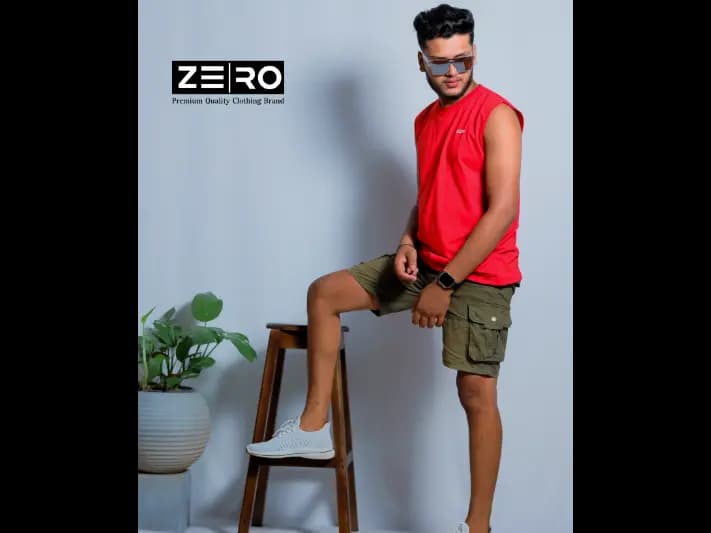 Men's Regular Fit Arm Cut - Red