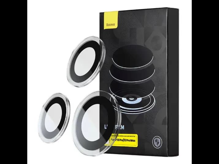 Baseus Glare Repelling Corning Glass Lens Protector for iP 13 Pro/13 Pro Max, Clear (Pack of 1 with cleaning kit) - SGZT030302 (3)