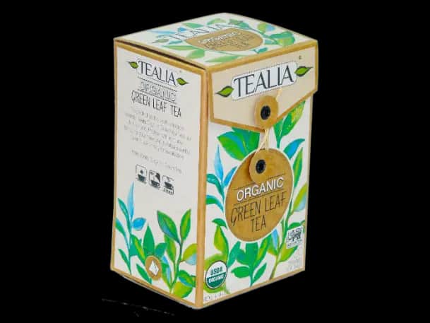 Tealia - Pyramid Tea bags - Organic - GREEN TEA (20 x 2.0g)