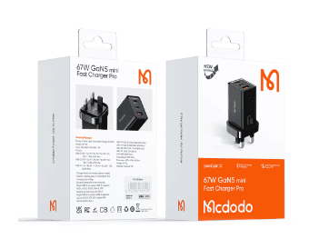 Mcdodo 67W GaN5 Mini Dual Type-C USB Port Fast Charging Pro Adapter – CH-1551 – 6 Months Warranty (7)