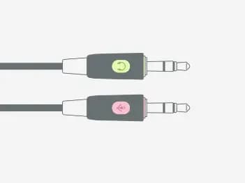 Logitech H110 Dual 3.5mm Wired Headset - With 1 Year Warranty, (6)