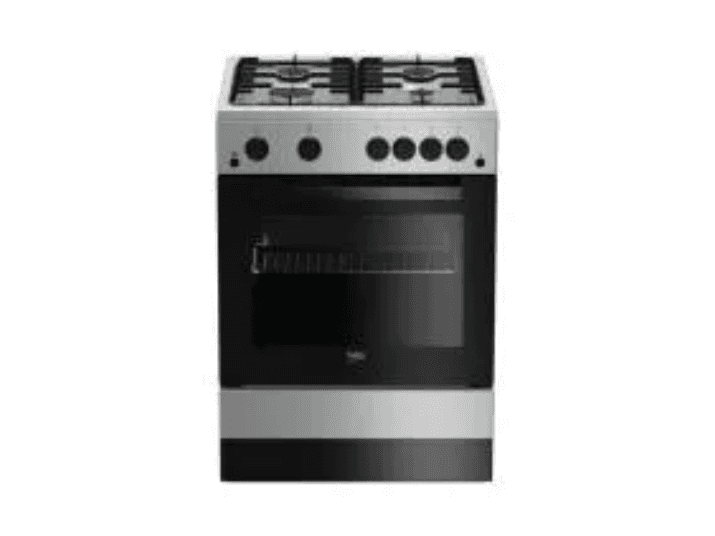 Beko Freestanding Gas Oven With 4 Gas Burners 67L-B-FSGT62111DSL with 1 YEAR WARRANTY