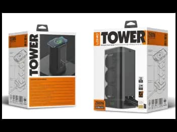 LDNIO SKW6457 2500W Power Strip Multifunctional Storage Tower Extension Power Socket with 15W Wireless Charger – SKW6457 - With 6 months warranty (7)