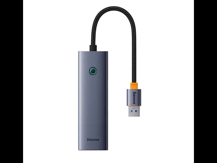 Baseus Flite Series 4-Port HUB Space Grey Metal (USBA to USB3.0*4)- B0005280A813-02