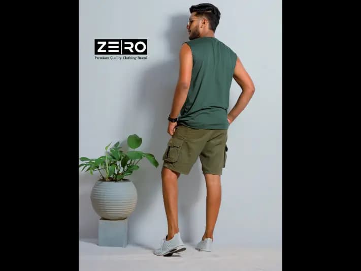 Men's Regular Fit Arm Cut - Army Green (4)