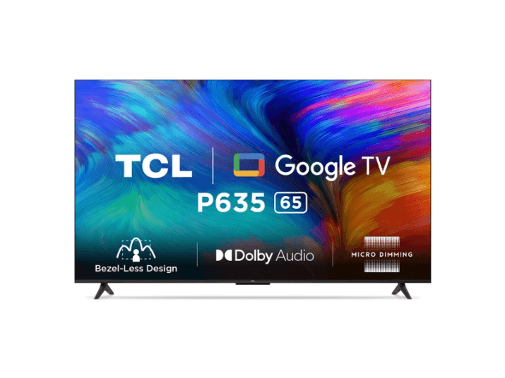 TCL 65" 4K HDR Google TV -TCL65P635 with 2 years warranty
