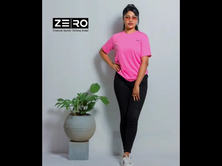 Comfort Fit Crew Neck Short Sleeve T-shirt - Pink (3)