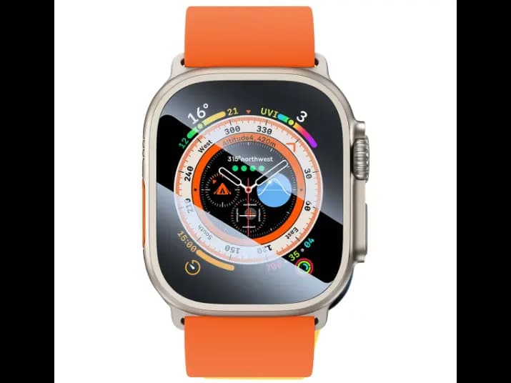 Baseus Full-Coverage Micro-Crystal Tempered Glass Screen Protector for AP Watch Ultra 49mm, Clear (Pack of 2 with 2 cleaning kits) - SGWJ030102 (3)