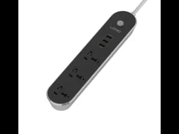 LDNIO 3 AC Outlets Universal Power Strip with 3 USB Ports 15.5W for Phone to Charge – SC3301 - With 6 Months Warranty