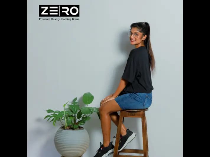 Ladies Oversized Baggy T-Shirts - Black (3)