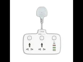 LDNIO SC2413 Universal Outlets Power Strip Outlet Wall Electric Plug PD 20W USB Power Cube Power Socket UK Pin – SC2413 - With 6 Months Warranty