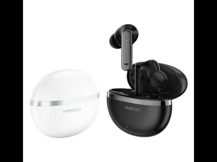 Recci REP-W88 ANC Buds – Black and White with 3 Month Warranty