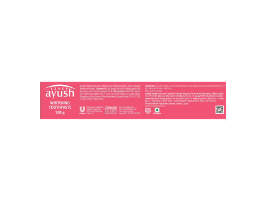 Ayush Whitening Toothpaste 110g - With the natural goodness of Rock Salt and Arimedas Tailam (2)