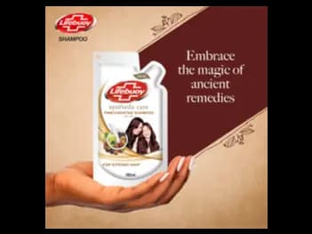 Lifebuoy Ayurvedic Care Shampoo Pouch 100ml - featuring five key Ayurvedic ingredients (4)
