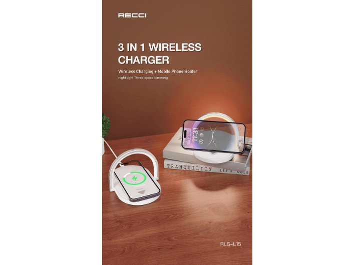 RECCI RLS-L15 3-in-1 Wireless Charger And Touch Atmospher Light (3)