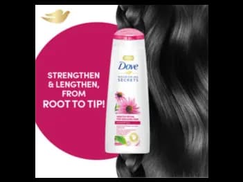 Dove Growth Ritual Shampoo 180ml - Enriched with coneflower, oil & White Tea For long and strong hair (4)