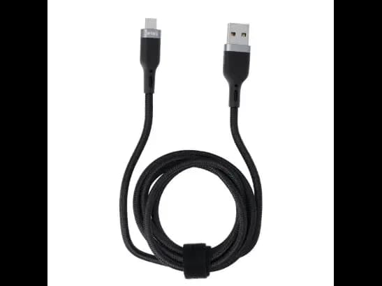 Wiwu WI-C019 Platinum Cable 120cm Black (USB To Type-C/ Lightning / Micro ) - Strong bending test Disconnection Terminator , Smart upgrade chip , Fast charging and bending resistance (4)