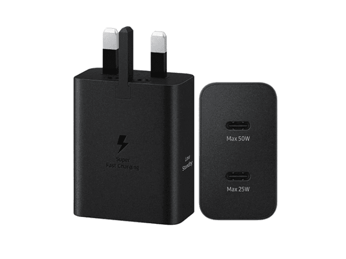 Samsung 50W Power Adapter Duo - USB-C to USB-C 5A Cable Included