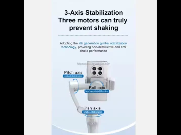 L7C pro Plus 3 Axis Anti Shaking Mini Handheld Gimbal Camera 4K UHD 5 Hours Battery Life AI 2.0 tracking With magnetic light (3)