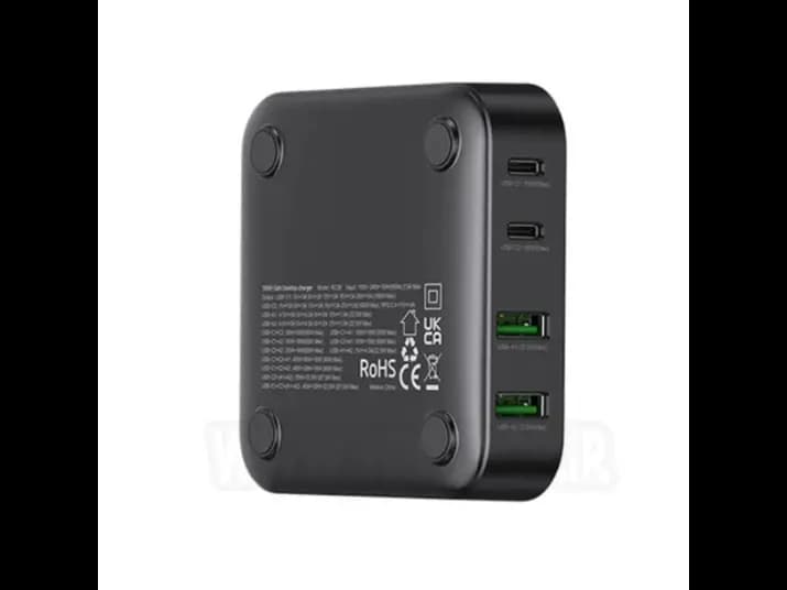 Recci RC39 100W Gan Desktop Charger Black with 3 month warranty (3)