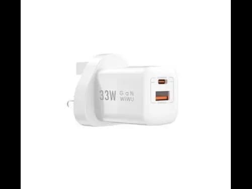Wiwu WI-U008 33W Gan PD QC 3 Pin White - Efficient Charging Technology , Versatile Compatibility and Connectivity , Safety First, Always with Safety First, Always (2)