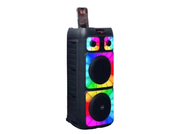 NDR-0202 50W Dual12 “Bluetooth Party Speaker -with 1 Months Warranty