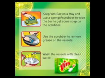 Vim Dish Wash Bar 400g - Power of 100 limes removes tough stains and gives a pleasant cleaning experience (2)