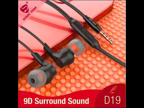 SOMIC TONE D19 HANDFREE - LIGHT IN WEIGHT , HD MIC CALL with IN-EAR 9D SURROUND SOUND WIRED HEADPHONES (3)