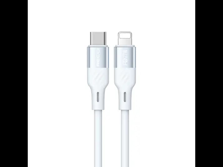 Recci RS22CL PD 27w Type-C To Lightning 150cm Cable White (2)